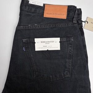 Levi’s Men Made & Crafted Ruler  Black Denim Jeans Size 32 x 34